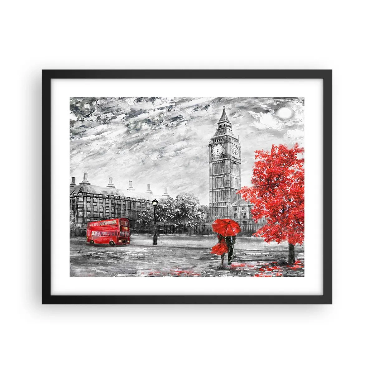 Poster in cornice nera - Un giorno eccitante - 50x40 cm