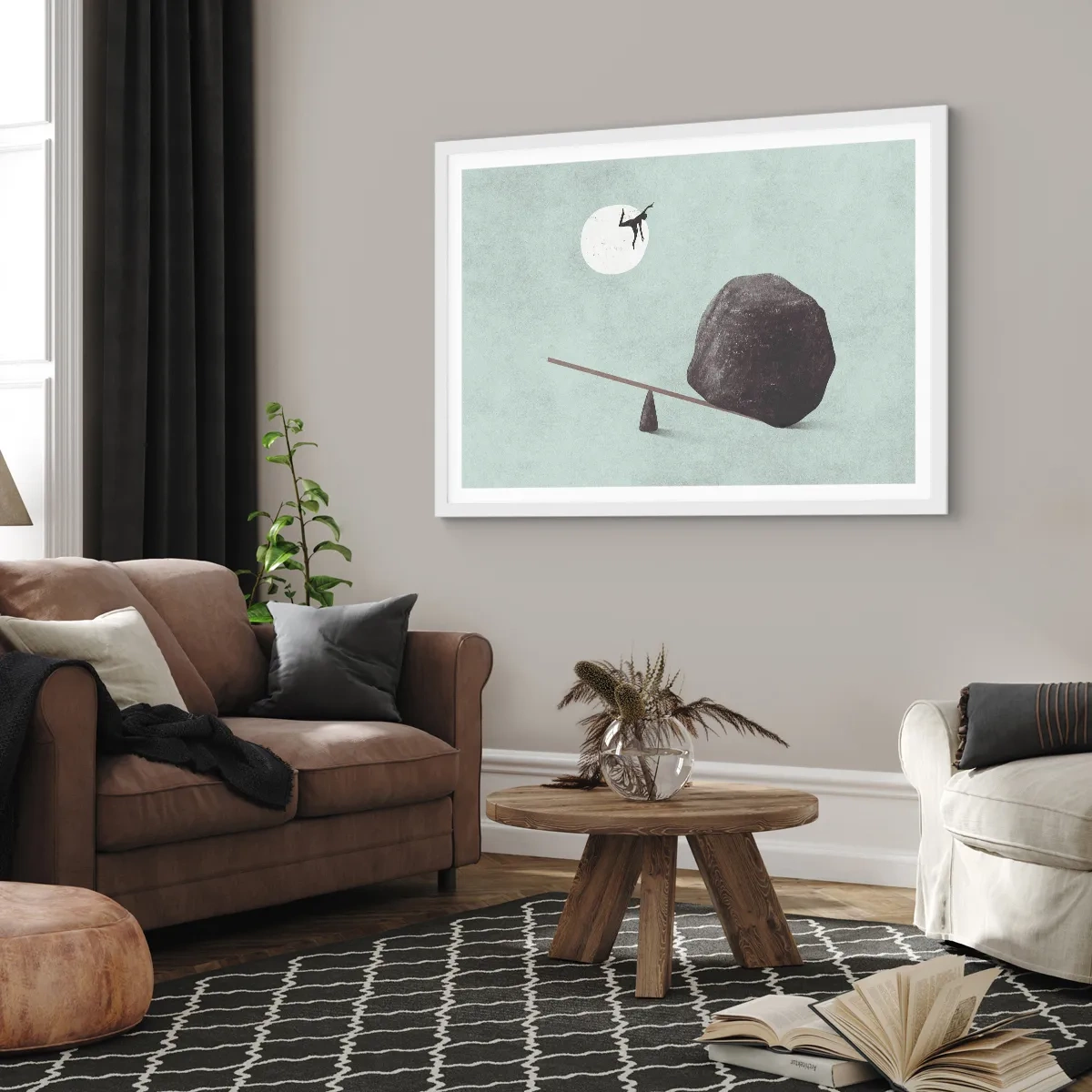 Poster in cornice bianca - Sogno adempiuto - 50x40 cm