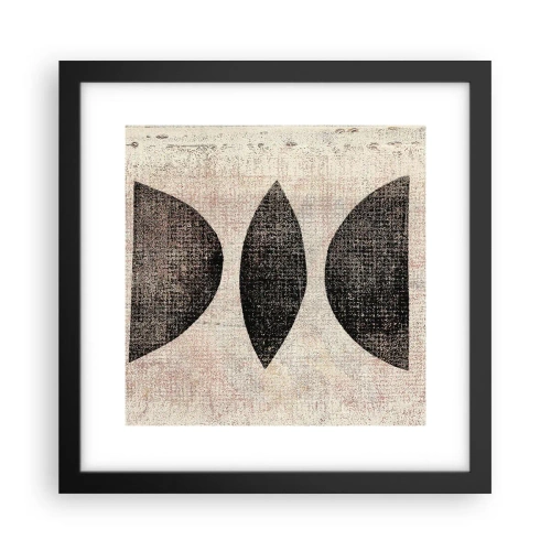 Poster in cornice nera - Astrazione etnica - 30x30 cm