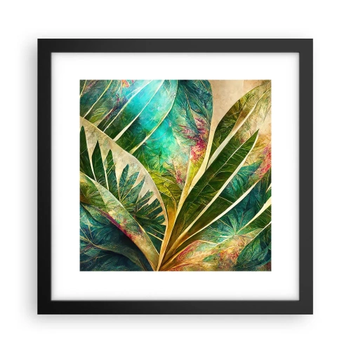 Poster in cornice nera - I colori dei tropici - 30x30 cm
