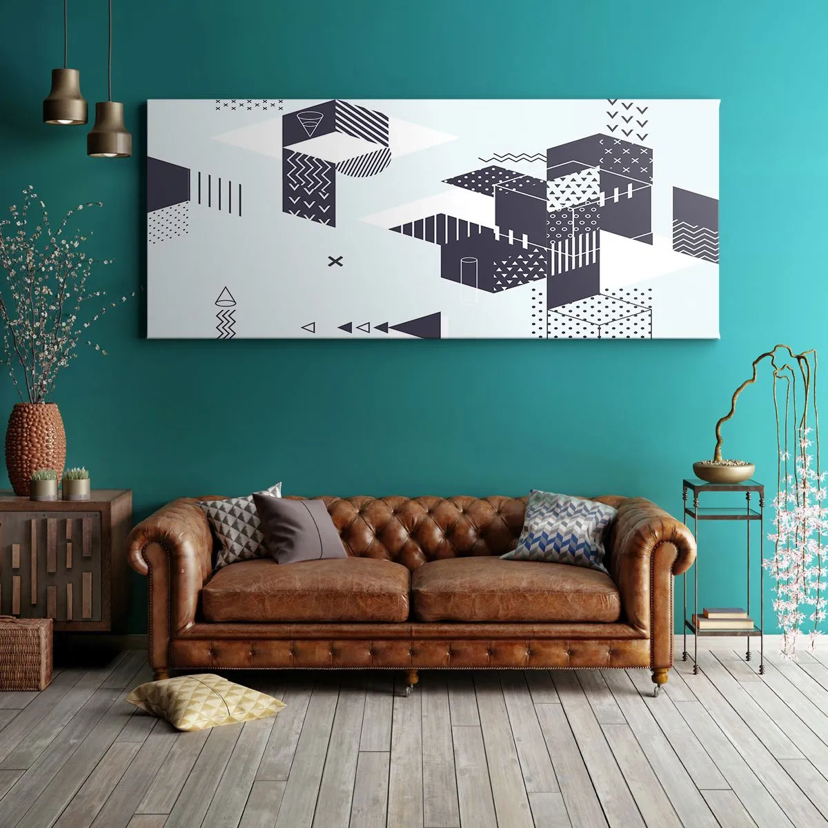 Quadro su tela - Stampe su Tela - La matematica nell'anima - 100x40 cm