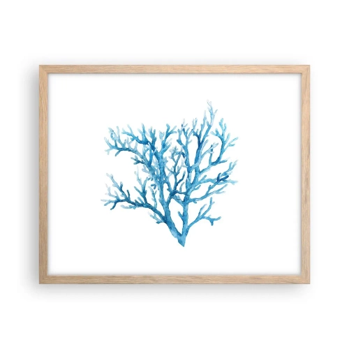 Poster in cornice rovere chiaro - Filigrana marina - 50x40 cm