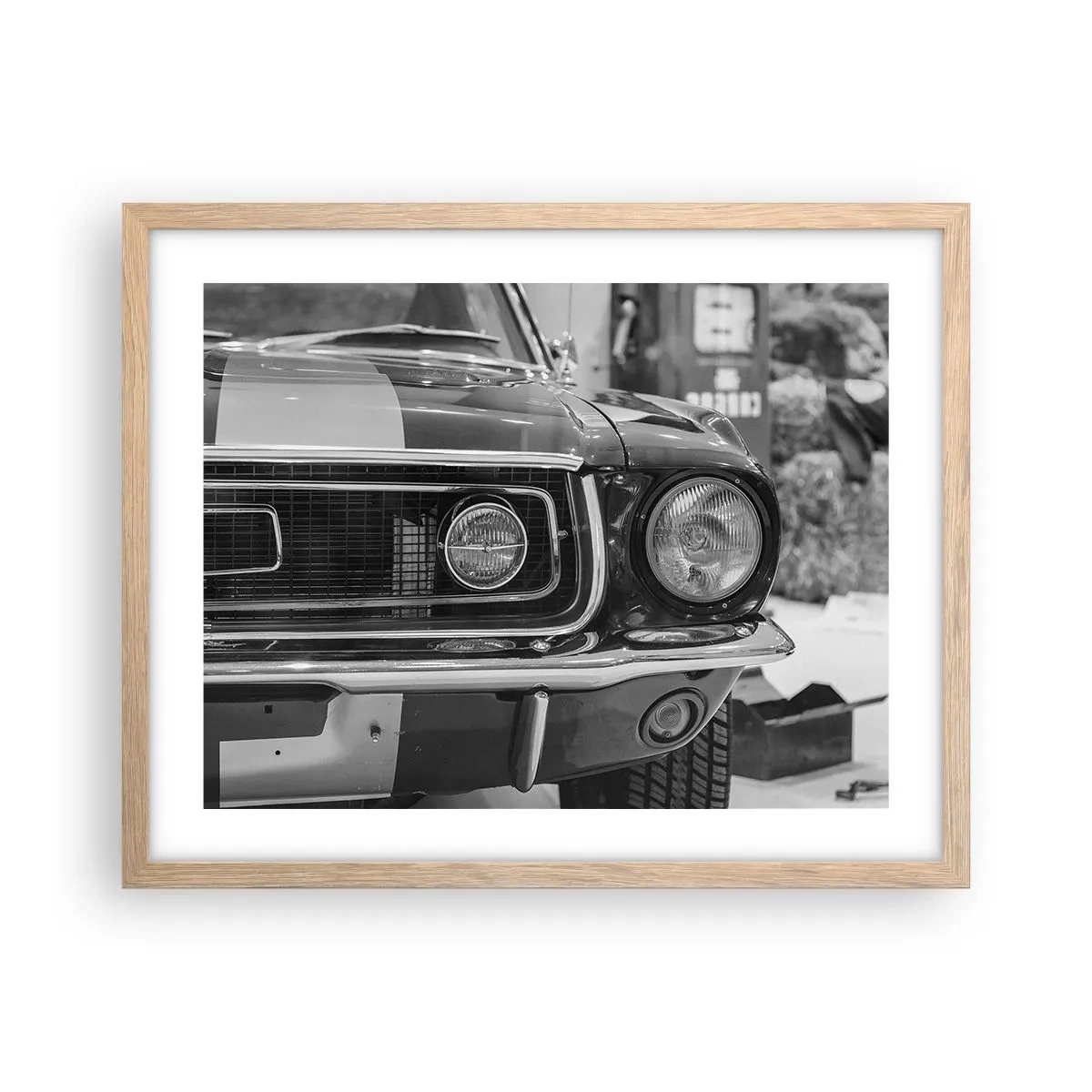 Poster in cornice rovere chiaro - A rotta di collo - 50x40 cm