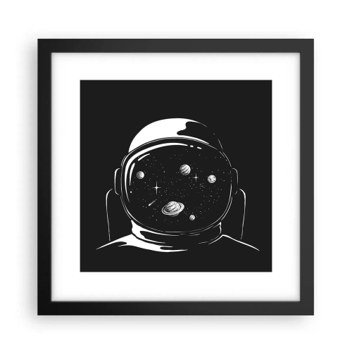 Poster in cornice nera - Panorama niente male - 30x30 cm