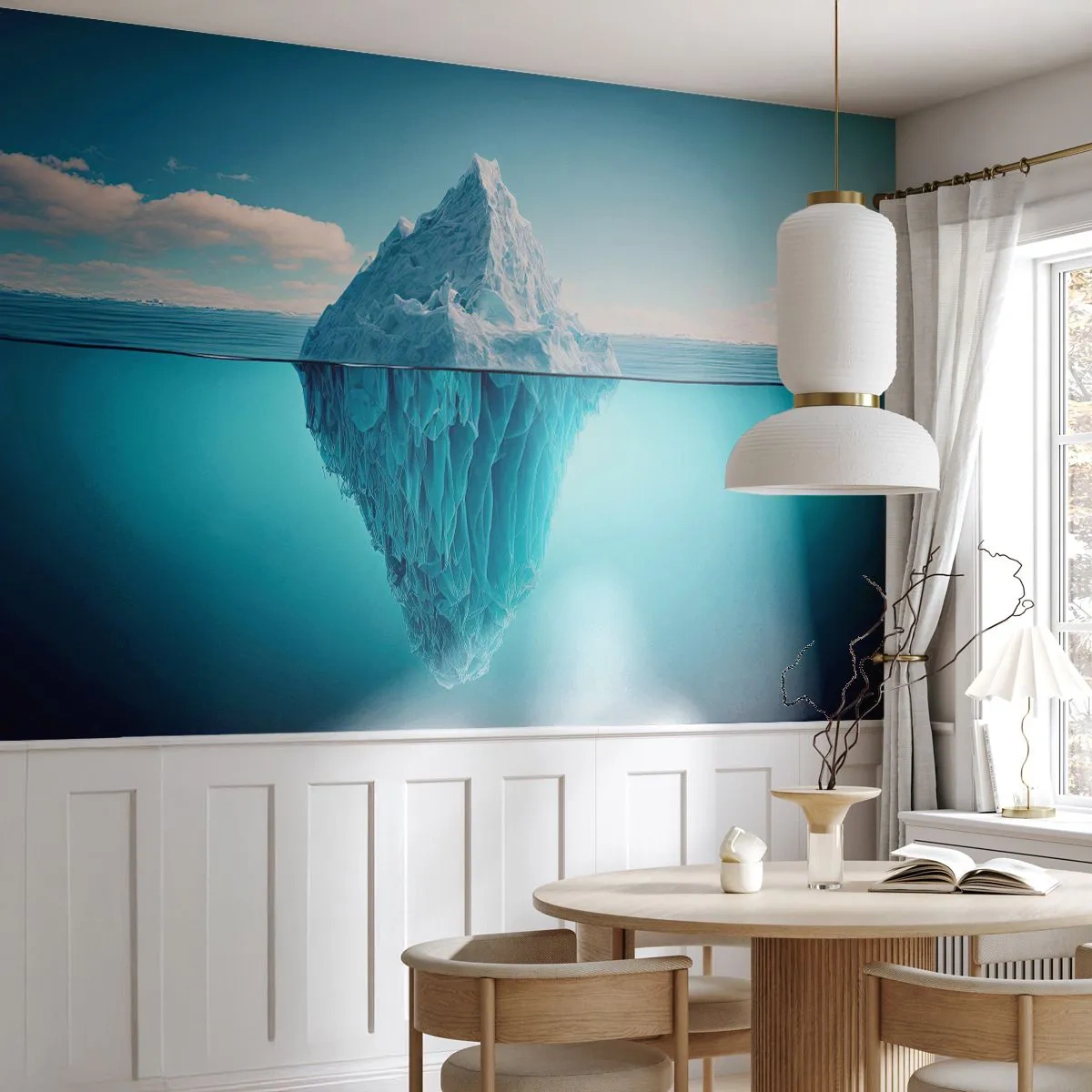 Fotomurali Autoadesivo Deluxe Sticker - Il re del ghiaccio - Iceberg, Acqua, Ghiacciaio - 400x280 cm