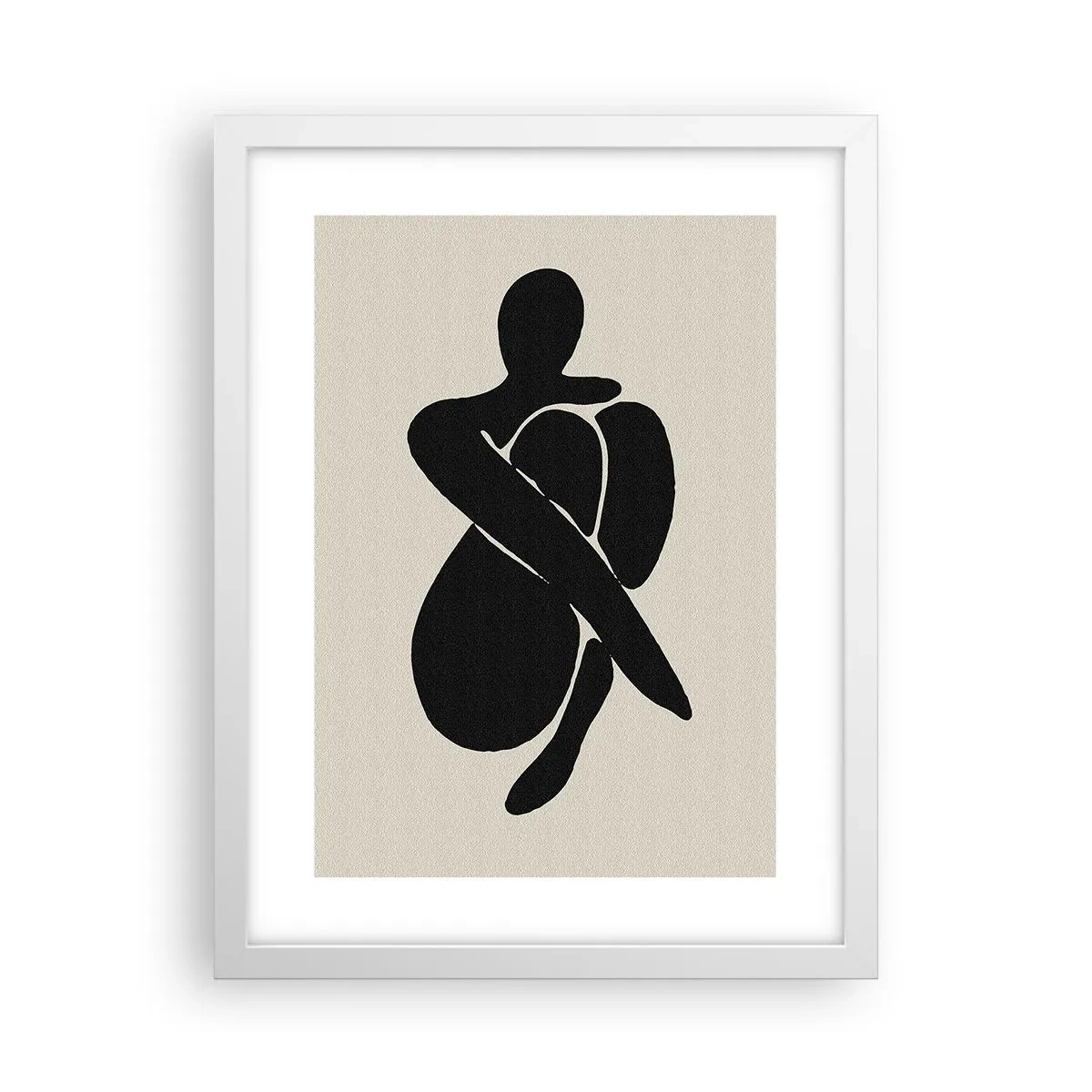 Poster in cornice bianca - Nelle proprie braccia - 30x40 cm