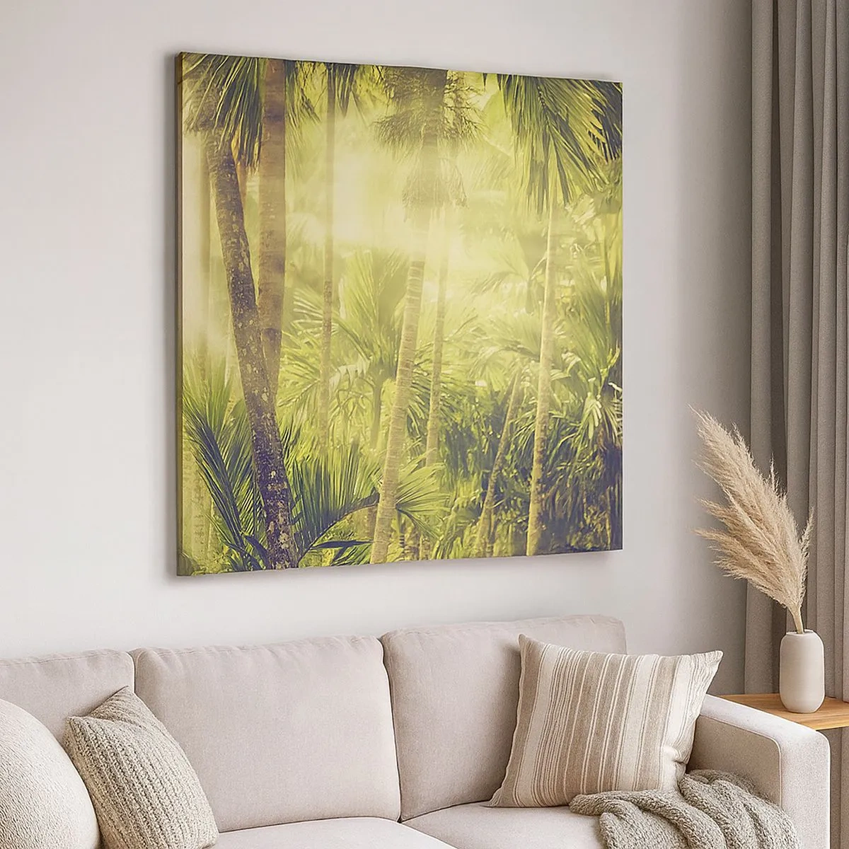 Quadro su tela - Stampe su Tela - Nell'afa verde - 30x30 cm