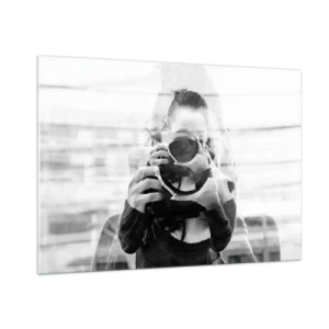 Quadro su vetro - Il creatore e il suo materiale - 100x70cm - Il creatore e il materiale - Decorazione murale moderna per soggiorno e camera da letto ARTTOR
