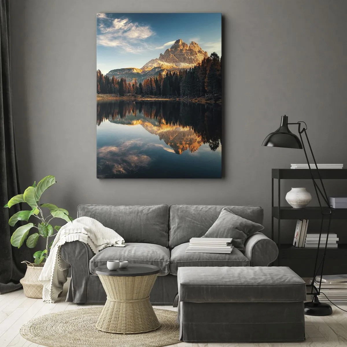 Quadro su tela - Stampe su Tela - Paesaggio doppio - 55x100 cm