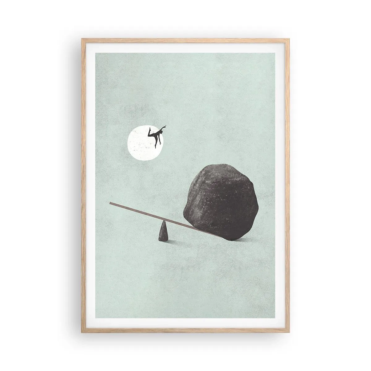 Poster in cornice rovere chiaro - Sogno adempiuto - 70x100 cm