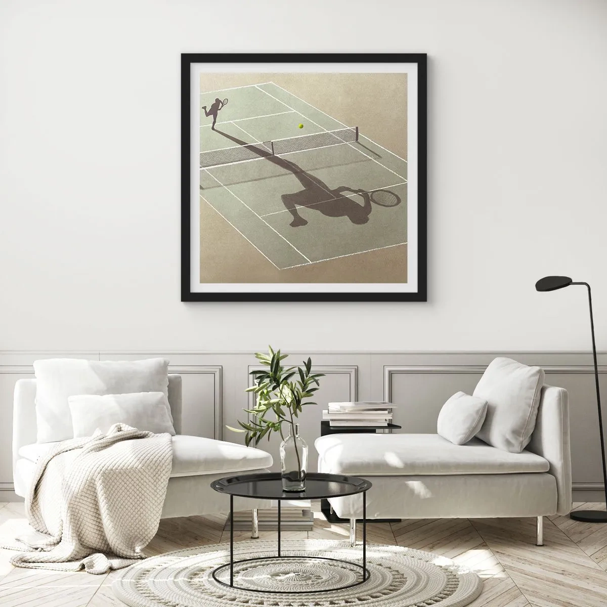 Poster in cornice nera - Sconfiggere se stesso - 50x50 cm