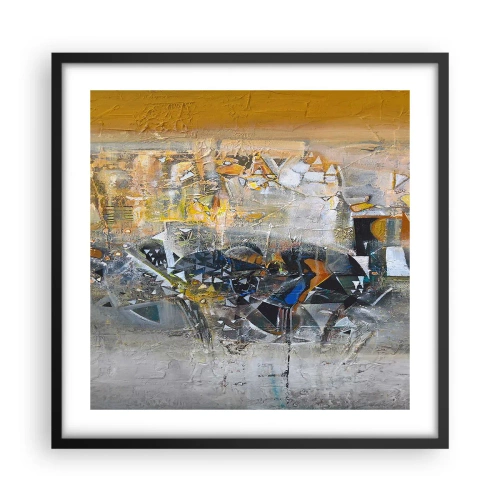 Poster in cornice nera - Tutto andrà bene - 50x50 cm