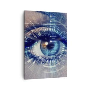 Quadro su tela - Stampe su Tela - Un occhio tecnologico con un'interfaccia futuristica - 70x100cm - Credi di conoscermi - Decorazione murale moderna per soggiorno e camera da letto ARTTOR