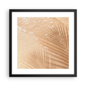 Poster in cornice nera - Ombra di un'estate bollente - 40x40 cm