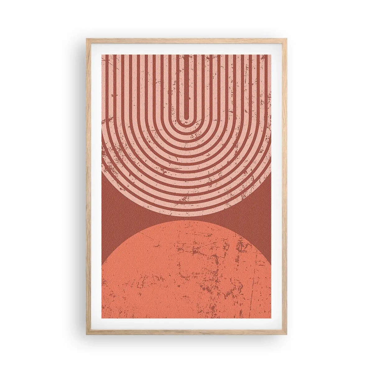 Poster in cornice rovere chiaro - Rapporti stretti - 61x91 cm