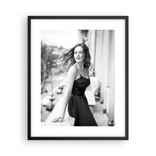 Poster in cornice nera - Sicuramente parigina - 40x50 cm