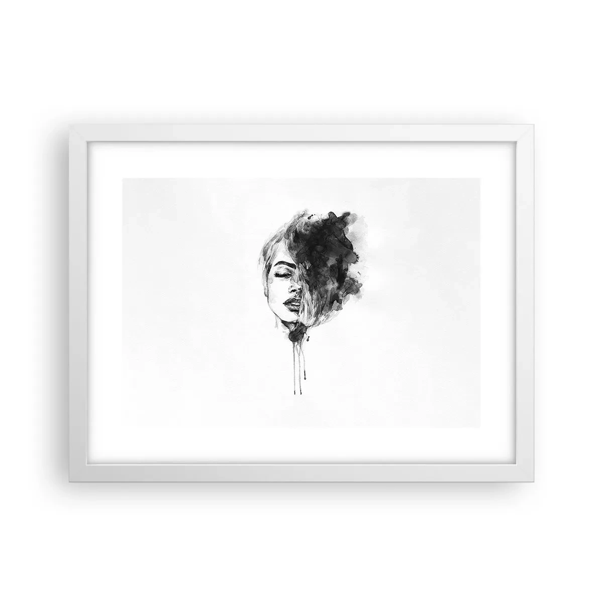 Poster in cornice bianca - Cosa sogna la ragazza - 40x30 cm
