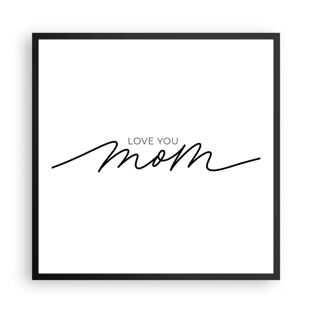 Poster in cornice nera - Grande commozione - 60x60 cm