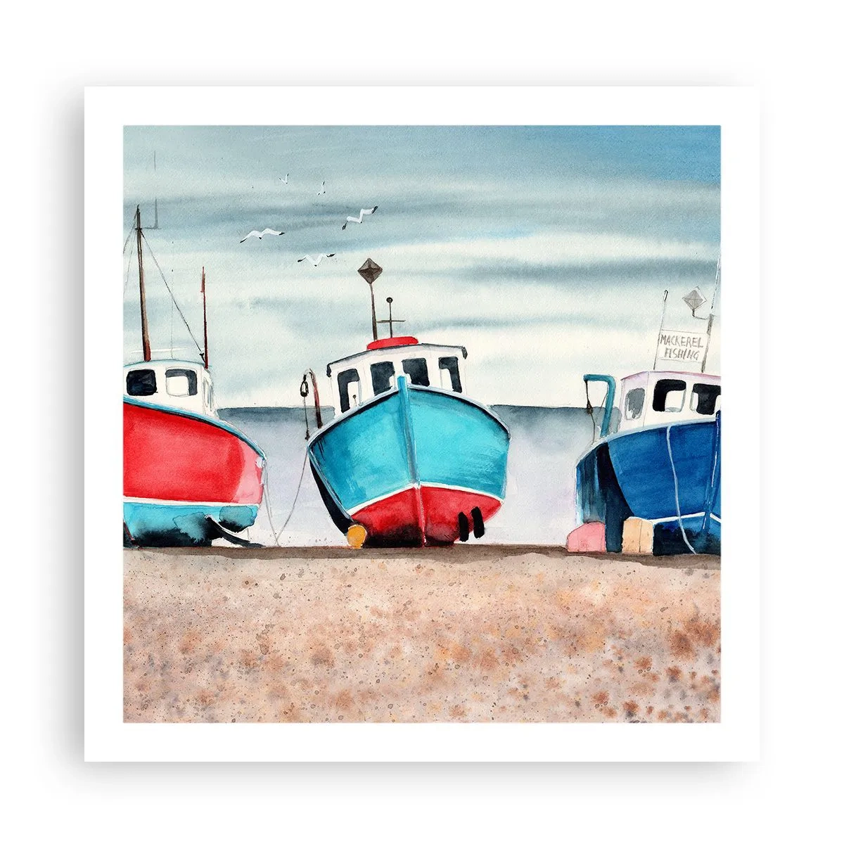 Poster - Pronte alla pesca - 60x60 cm