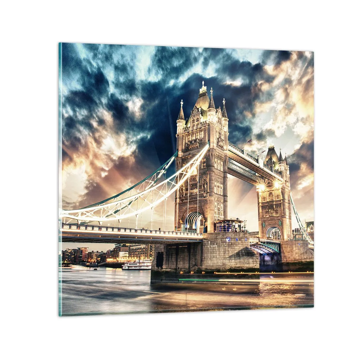Quadro su vetro - Il monumento dell'impero britannico - 70x70 cm