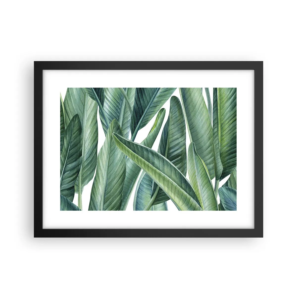 Poster in cornice nera - Il verde in sé - 40x30 cm