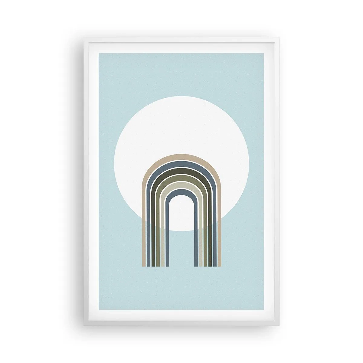 Poster in cornice bianca - Attrazione irresistibile - 61x91 cm