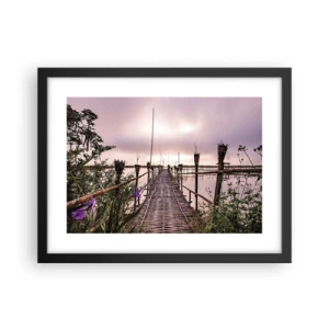 Poster in cornice nera - Pace e silenzio dell'Asia - 40x30 cm