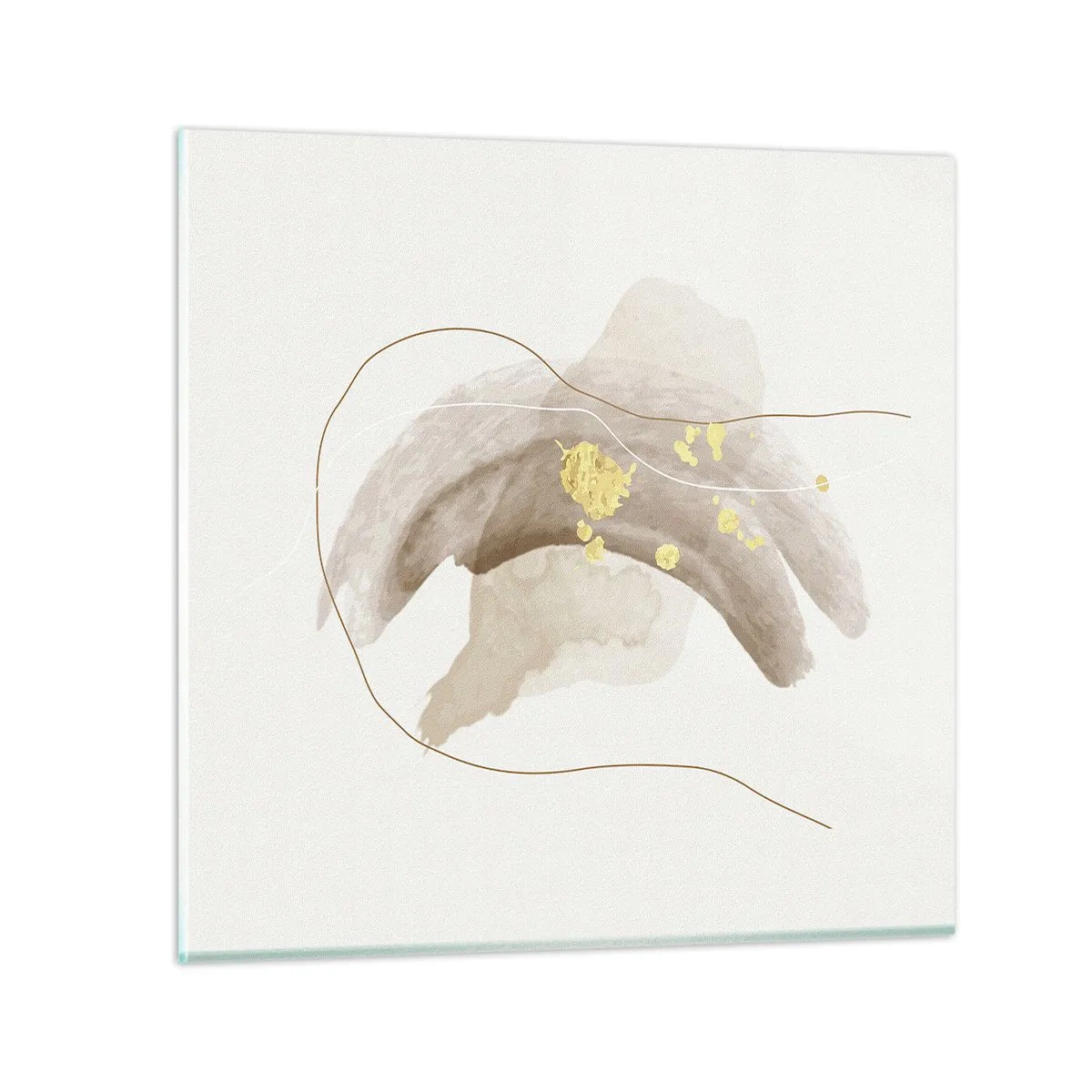 Quadro su vetro - Incontro nello spazio - 40x40 cm