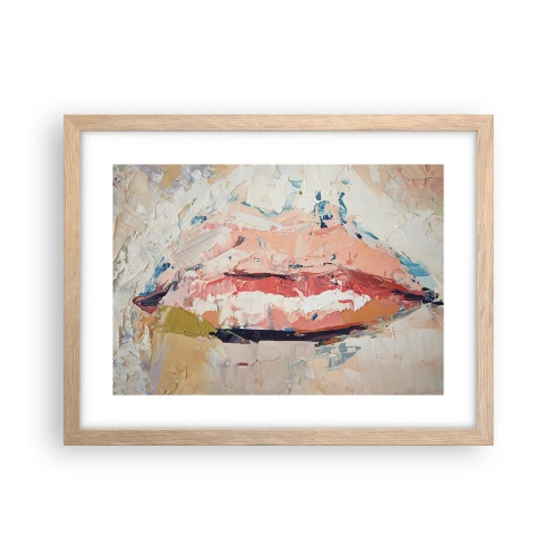 Poster in cornice rovere chiaro - Risveglia i sensi - 40x30 cm