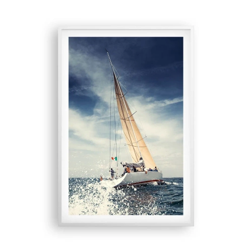 Poster in cornice bianca - Non ci raggiungeranno! - 61x91 cm