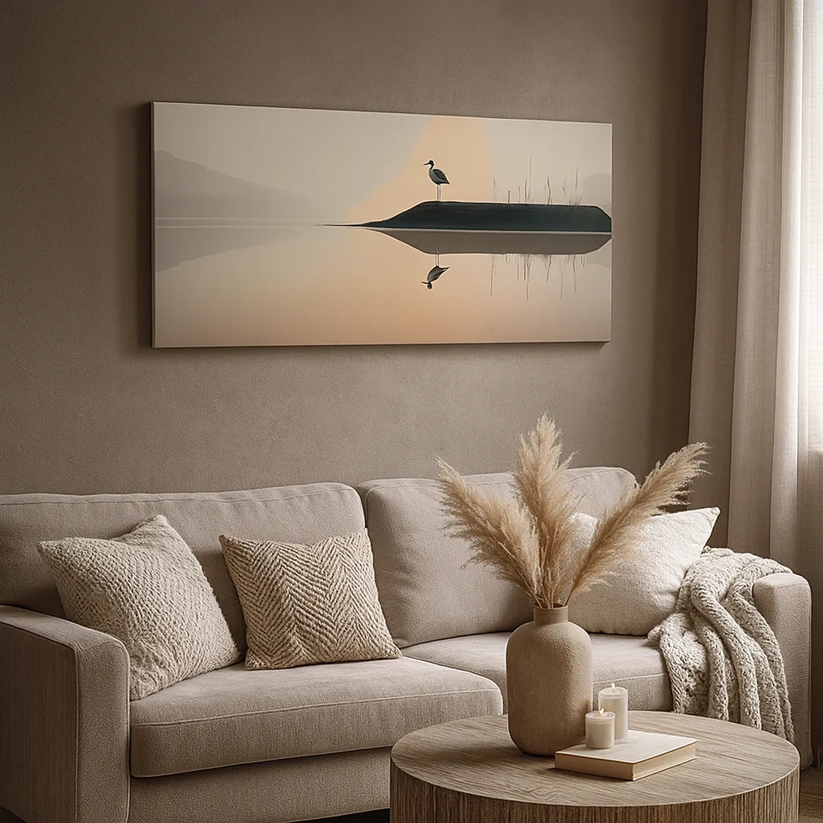 Quadro su tela - Stampe su Tela - Il signore del lago - 30x30 cm