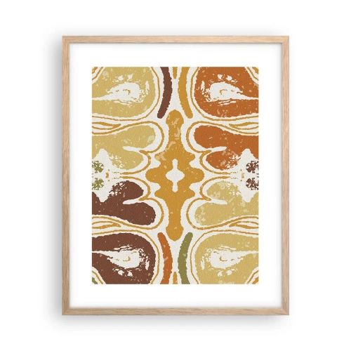 Poster in cornice rovere chiaro - Astrazione sentimentale - 40x50 cm