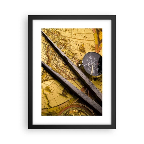 Poster in cornice nera - Dove sono questi tesori? - 30x40 cm
