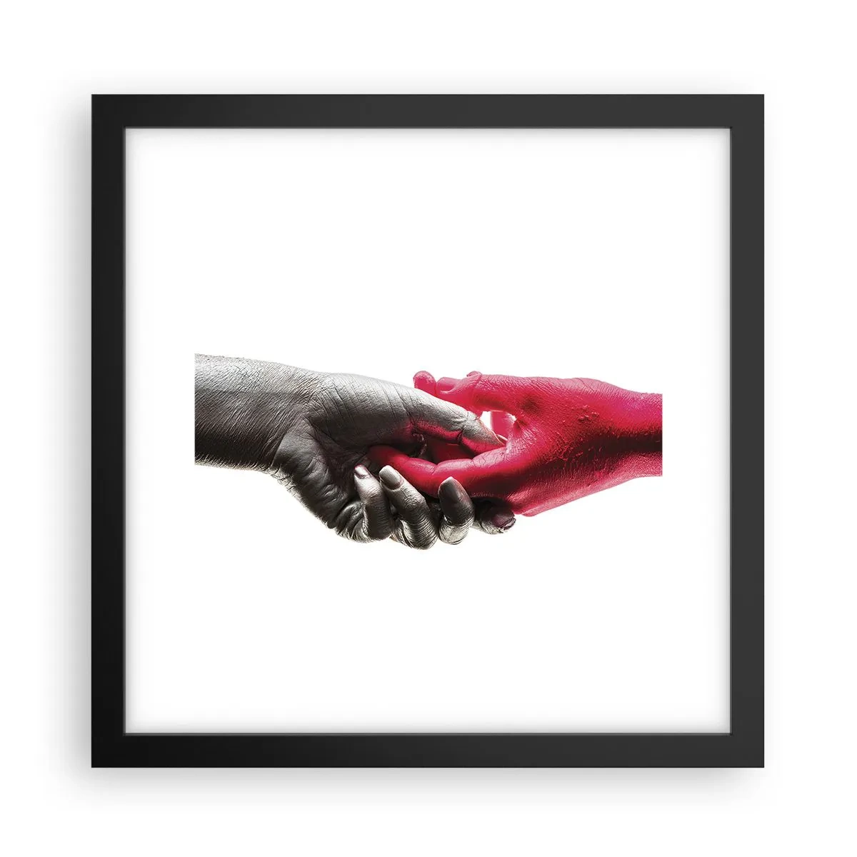 Poster in cornice nera - Insieme, sebbene diversi - 30x30 cm