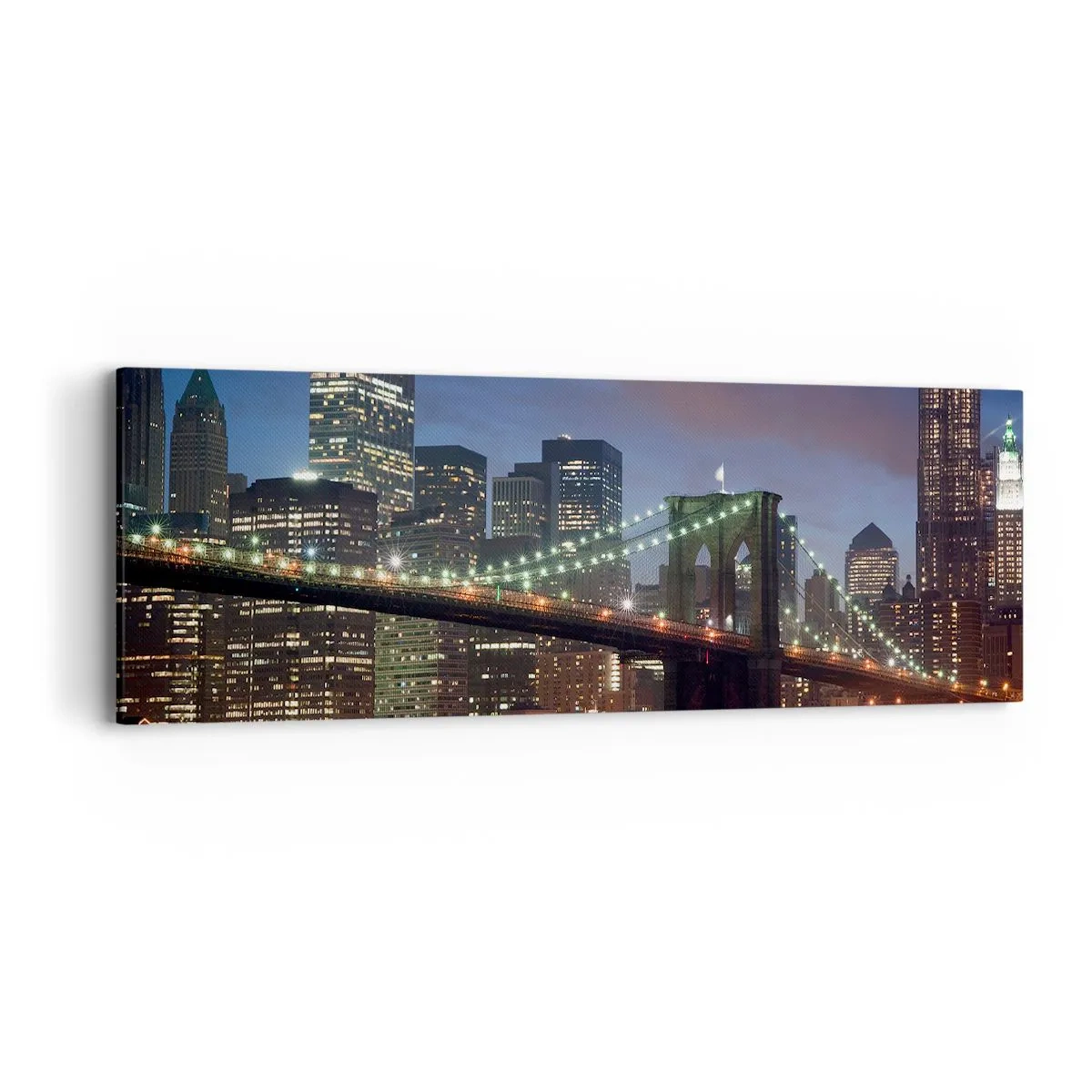 Quadro su tela - Stampe su Tela - Notte illuminata - 90x30 cm