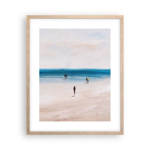 Poster in cornice rovere chiaro - Un bisogno naturale - 40x50 cm