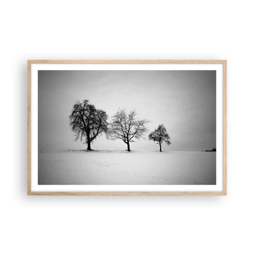 Poster in cornice rovere chiaro - Cosa sognano? - 91x61 cm