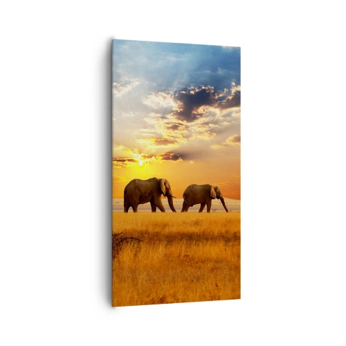Quadro su tela - Stampe su Tela - Passeggiata familiare - 65x120 cm