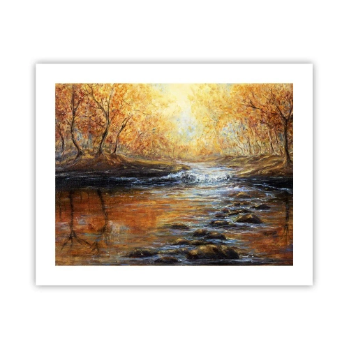 Poster - Ruscello d'oro - 50x40 cm