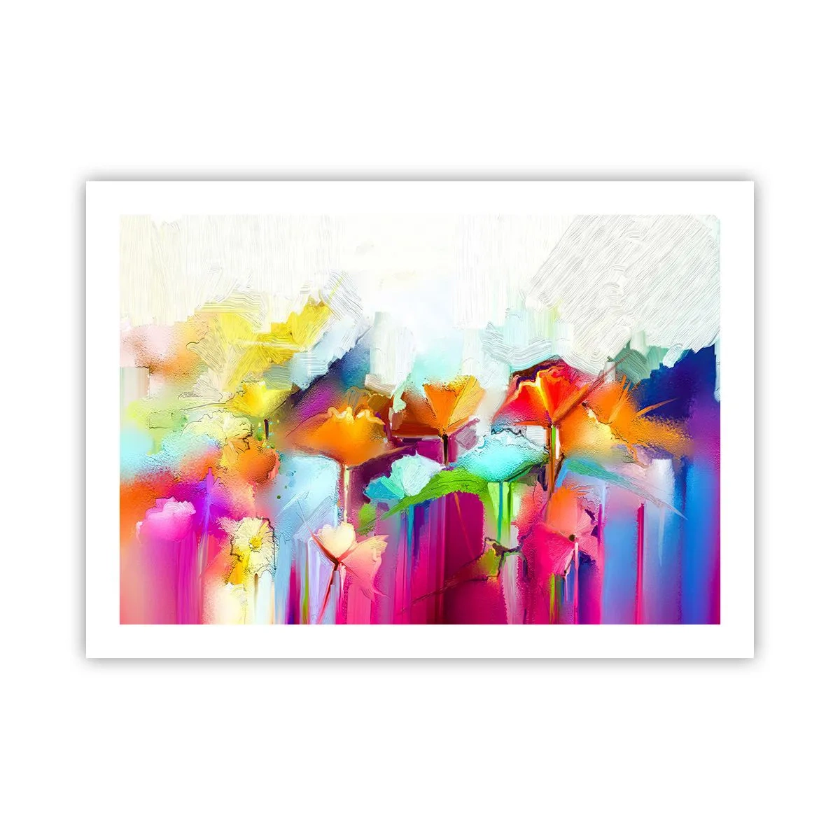 Poster - L'arcobaleno è fiorito - 70x50 cm