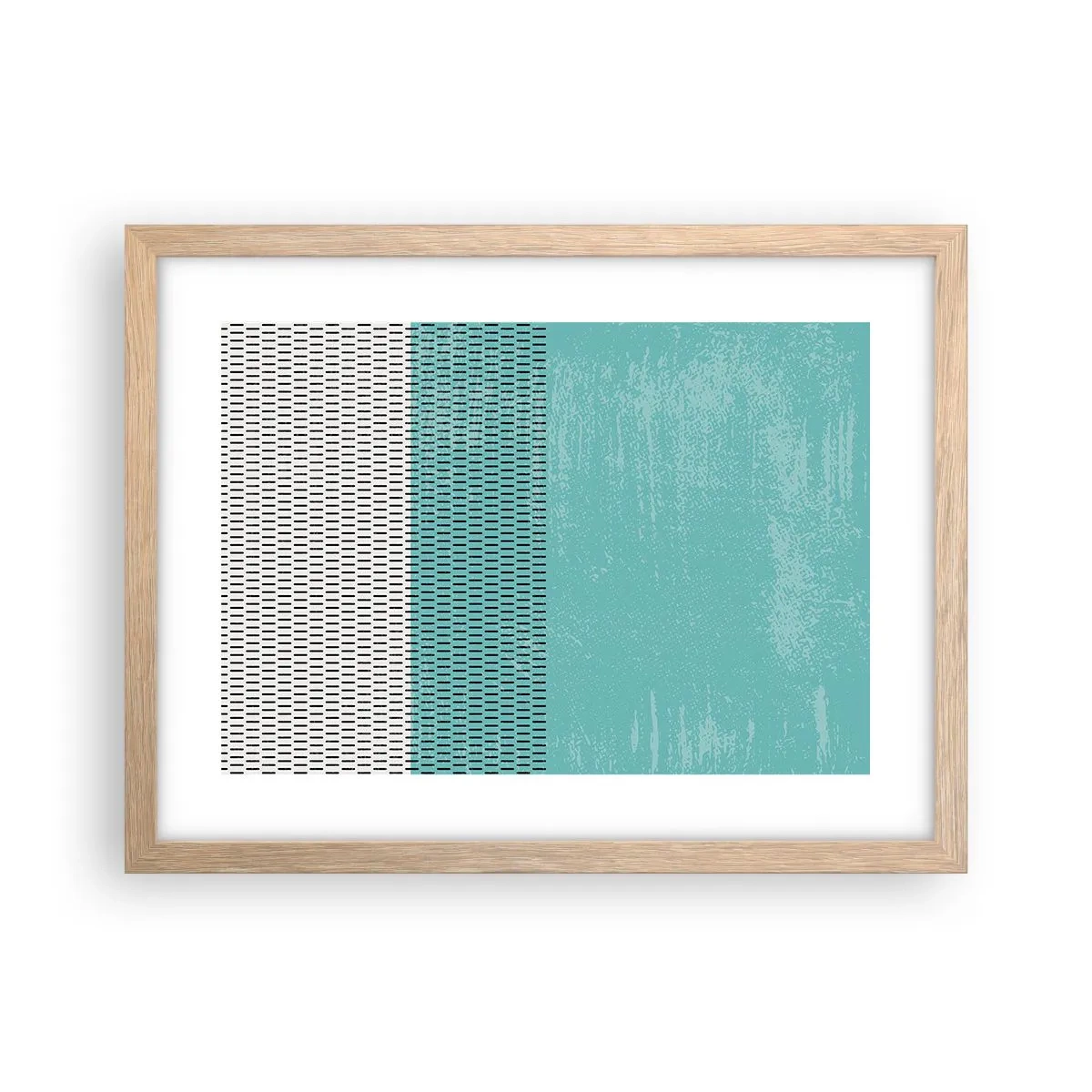 Poster in cornice rovere chiaro - Composizione equilibrata - 40x30 cm