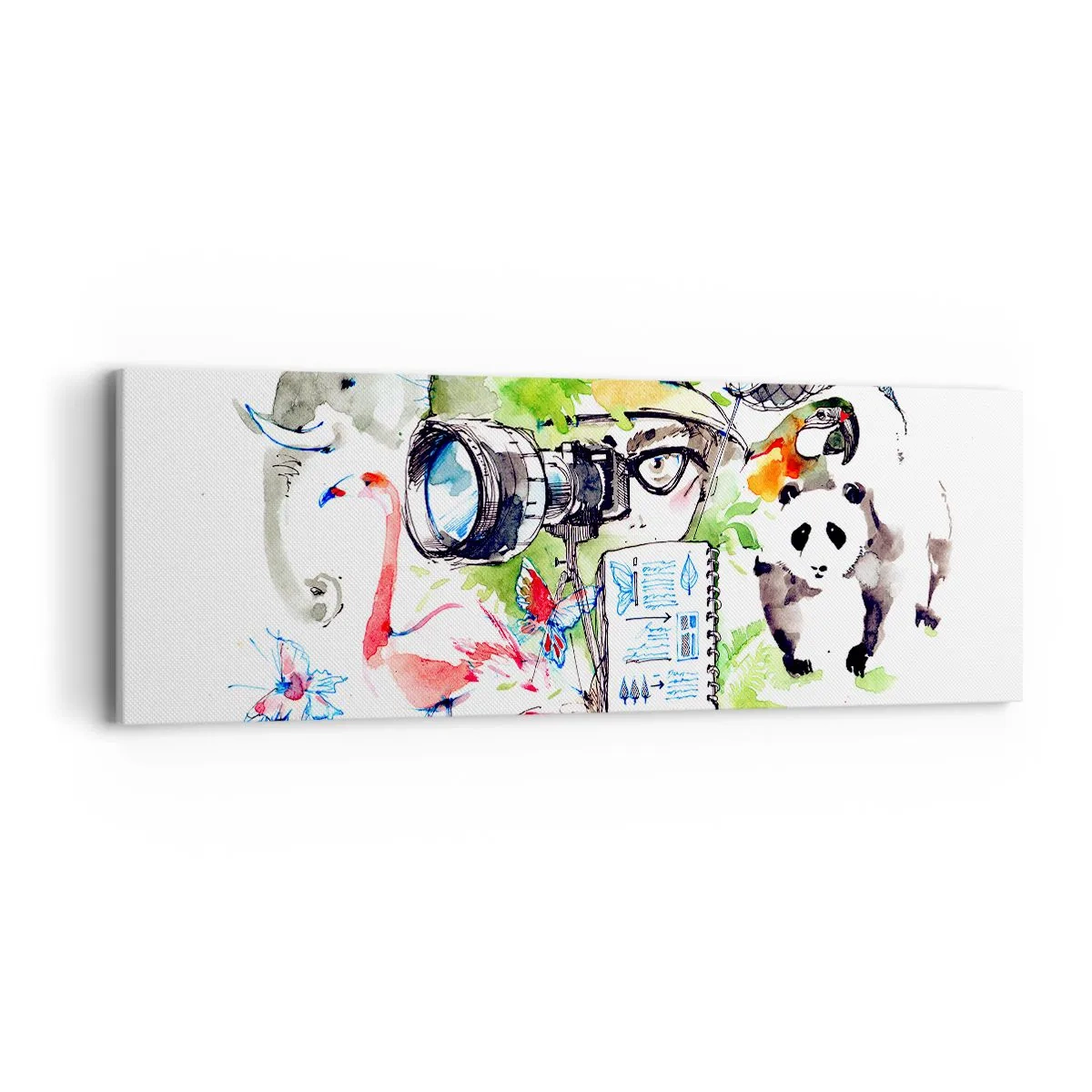 Quadro su tela - Stampe su Tela - Nell'obiettivo del viaggiatore - 90x30 cm