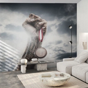 Fotomurale su misura Premium Canvas - Per aspera ad astra - Sport, Medaglia sportiva, 3D