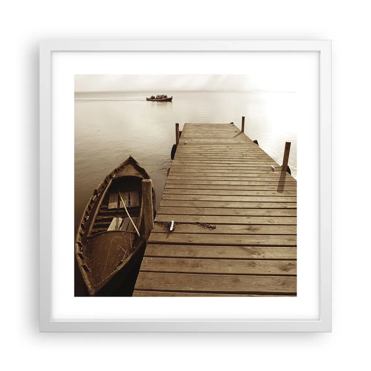 Poster in cornice bianca - La grande pace - 40x40 cm