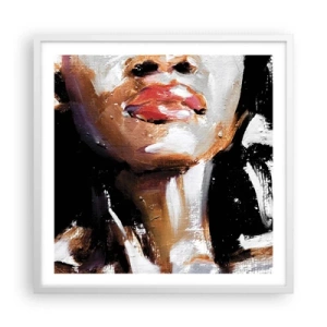 Poster in cornice bianca - Orgoglio senza pregiudizio - 60x60 cm