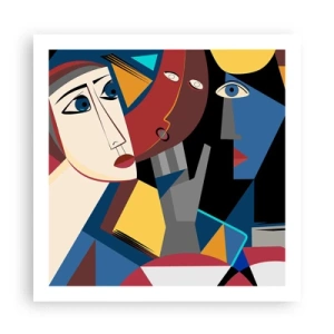 Poster - Dialogo di cubisti - 60x60 cm