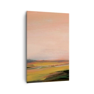 Quadro su tela - Stampe su Tela - Un paesaggio nei toni del rosa e dell'oro - 80x120cm - In tonalità di rosa - Decorazione murale moderna per soggiorno e camera da letto ARTTOR