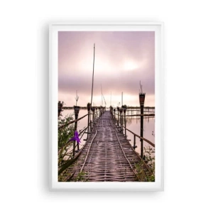 Poster in cornice bianca - Pace e silenzio dell'Asia - 61x91 cm