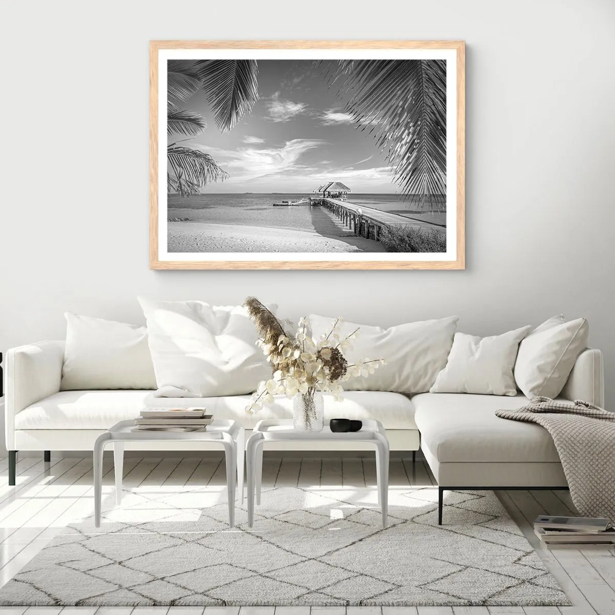 Poster in cornice rovere chiaro - Un ricordo o un sogno? - 40x30 cm