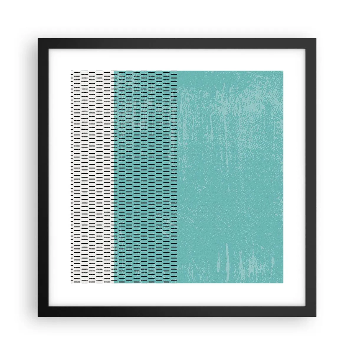 Poster in cornice nera - Composizione equilibrata - 40x40 cm